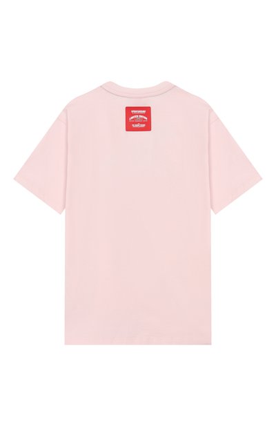 Хлопковая футболка SPRAYGROUND, арт. SPY1384LIGHT/SHARK BASIC REG T-SHIRT LIGHT PINK