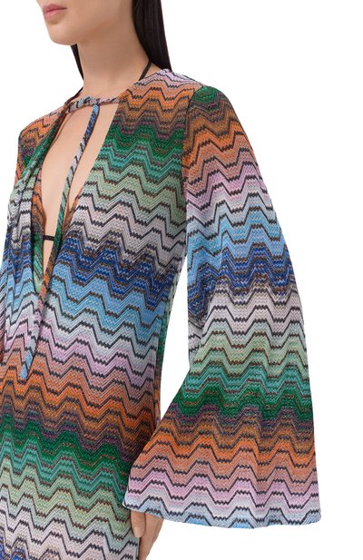 Платье из вискозы MISSONI разноцветного цвета по цене 156000 руб., арт. MC26SQ04/BR015D, фото 4 Платье из вискозы MISSONI, арт. MC26SQ04/BR015D, фото 4