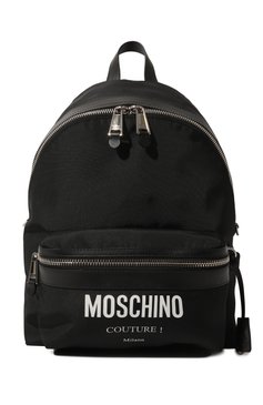 Мужской текстильный рюкзак MOSCHINO черного цвета, арт. 231Z1A7606/8201 | Фото 1 (Региональные ограничения белый список (Axapta Mercury): Не проставлено; Материал сплава: Проставлено; Ремень/цепочка: На ремешке; Материал: Текстиль; Драгоценные камни: Проставлено; Стили: Кэжуэл; Размер: large)