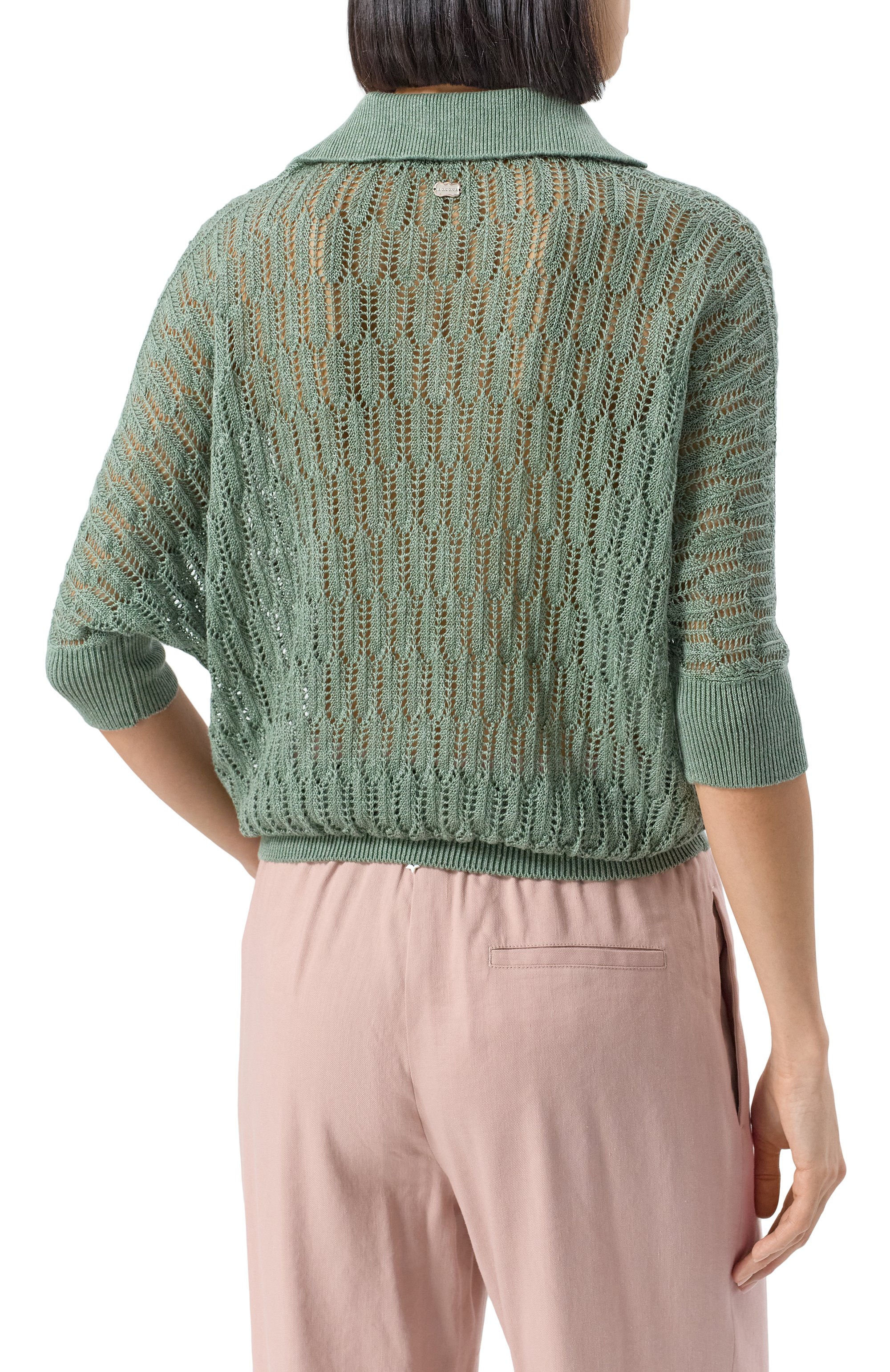 Поло изо льна и шелка AGNONA, арт. K309016/8L080M, фото 4