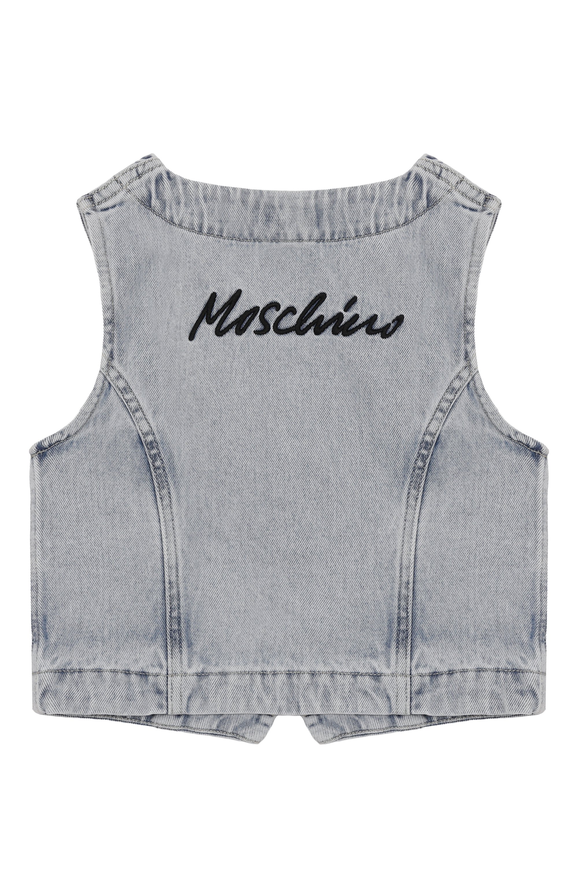 Джинсовый жилет MOSCHINO, арт. HDN000/L0E08/10-14, фото 2