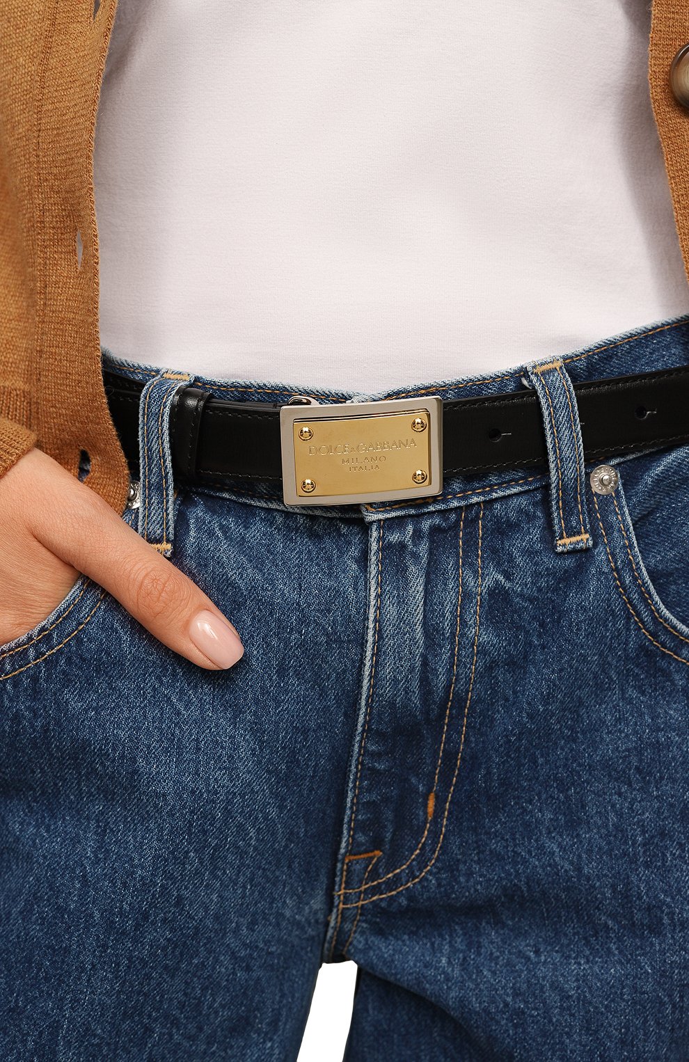 Кожаный ремень DOLCE & GABBANA, арт. BE1589/AD986, фото 2