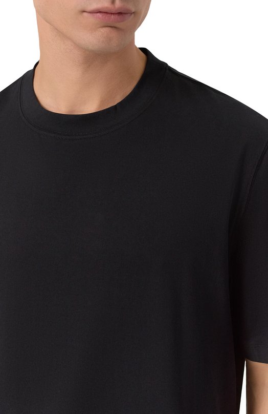 Хлопковая футболка Brunello Cucinelli M0B131308 Чёрный  M0B131308 Фото 5