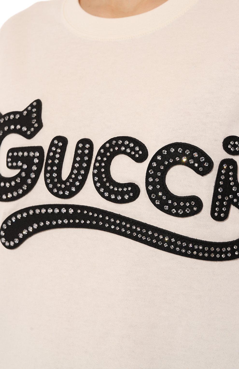 Хлопковая футболка GUCCI, арт. 615044 XJDGW, фото 5