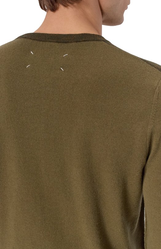 Шерстяной джемпер Maison Margiela S67HL0011/M13177 Хаки  S67HL0011/M13177 Фото 5