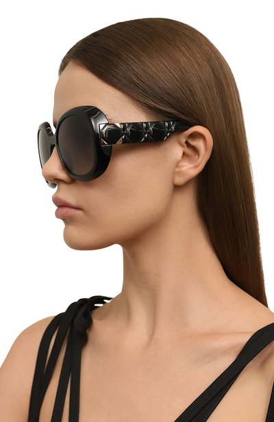 Солнцезащитные очки DIOR EYEWEAR черного цвета по цене 77900 руб., арт. LADY 9522 R2I 10A1, фото 2 Солнцезащитные очки DIOR EYEWEAR, арт. LADY 9522 R2I 10A1, фото 2