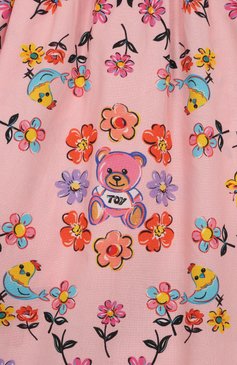 Детский комплект из рубашки и шорт MOSCHINO розовог�о цвета, арт. HDG01E/LLB42/4-8 | Фото 6 (Рукава: Короткие; Материал внешний: Хлопок; Кросс-КТ: костюм; Тематический товар: Teddy Bear; Автоматизация состава: Проставлено; Автоматизация ТО: Проставлено; Ростовка одежда: 4 года | 104 см, 5 лет | 110 см, 6 лет | 116 см, 8 лет | 128 см)