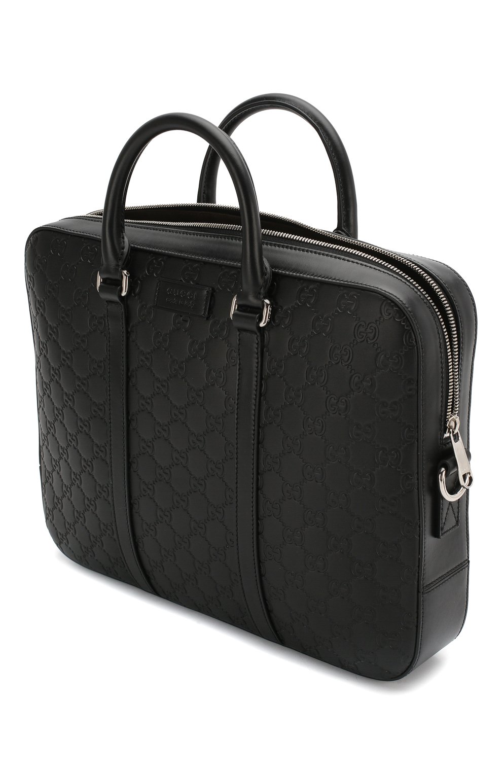 Кожаная сумка для ноутбука signature GUCCI, арт. 435322/CWCBN, фото 4