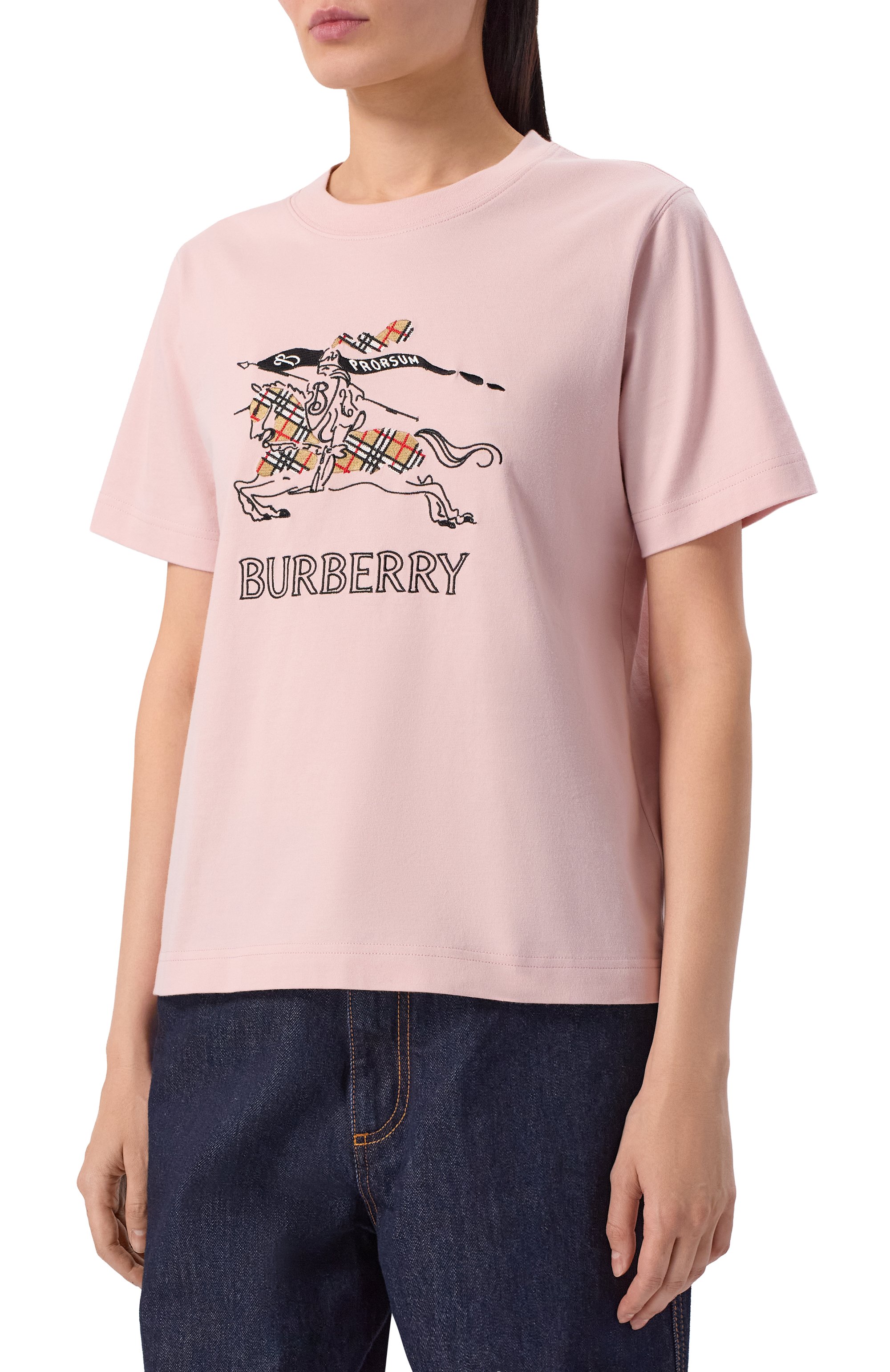Хлопковая футболка BURBERRY, арт. 8121037, фото 3