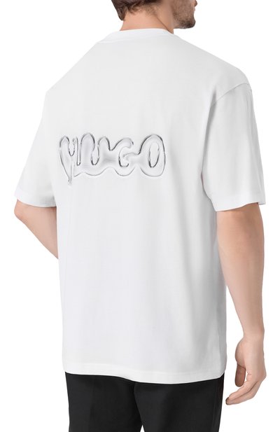 Хлопковая футболка HUGO BLUE, арт. 50549769, фото 4