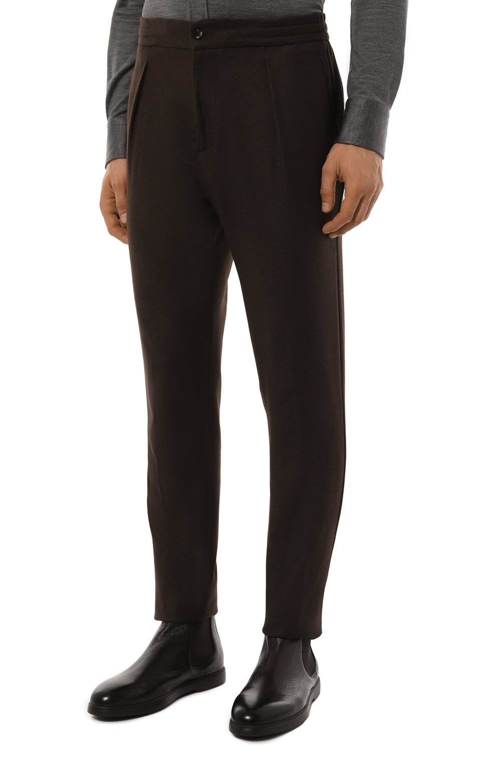 Брюки из шерсти и шелка MARCO PESCAROLO, арт. CHIAIA/5018, фото 3