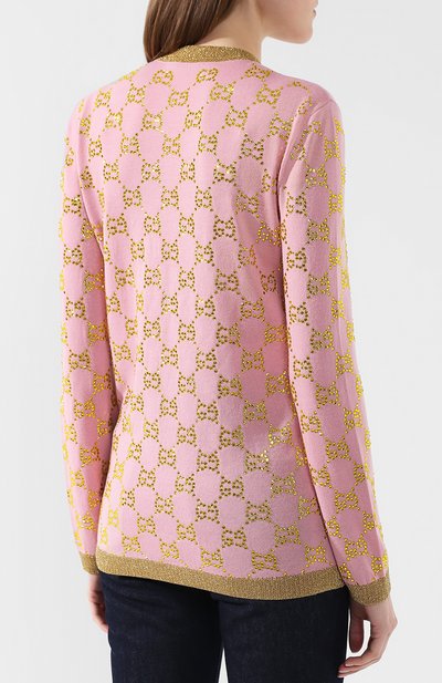 Шерстяной пуловер с контрастной отделкой GUCCI, арт. 539722/X956A, фото 4
