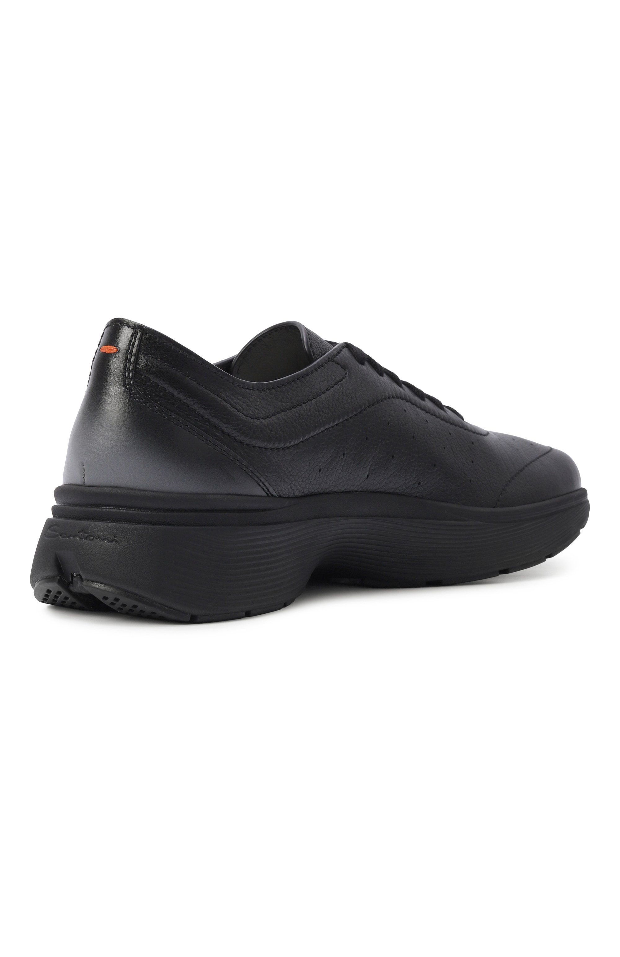 Кожаные кроссовки bounce SANTONI черного цвета по цене 99500 руб., арт. MBBG22070NEEKCKI, фото 4 Кожаные кроссовки bounce SANTONI, арт. MBBG22070NEEKCKI, фото 4