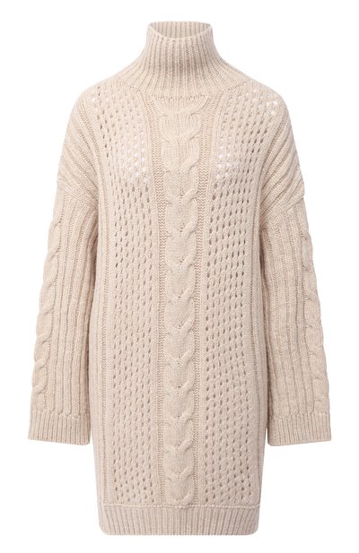 Женский шерстяной свитер NANUSHKA, арт. DIYA_CREME_CHUNKY CABLE KNIT
