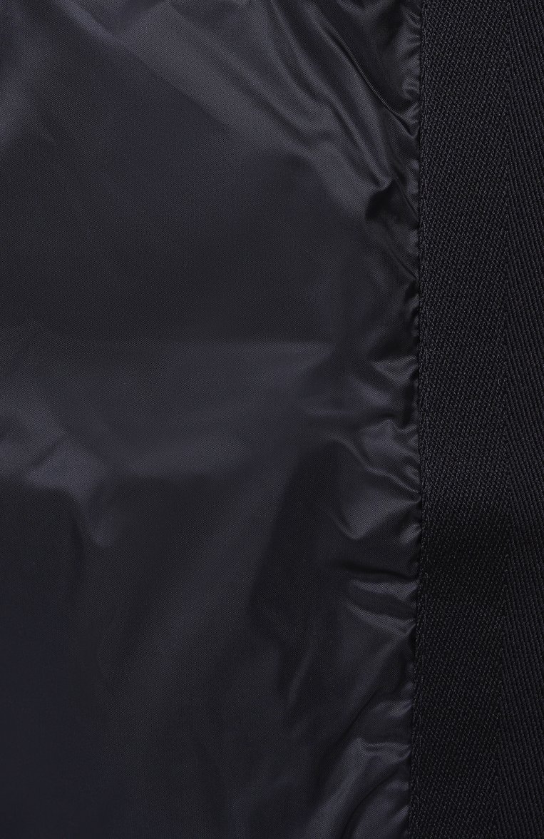 Мужской комбинированный кардиган MONCLER темно-синего цвета, арт. 9B00005/M1367 | Фото 7 (Рукава: Длинные; Длина (для топов): Стандартные; Материал внешний: Хлопок; Стили: Кэжуэл; Мужское Кросс-КТ: Кардиган-одежда; Застежка: Молния; Материал утеплителя: Пух и перо)