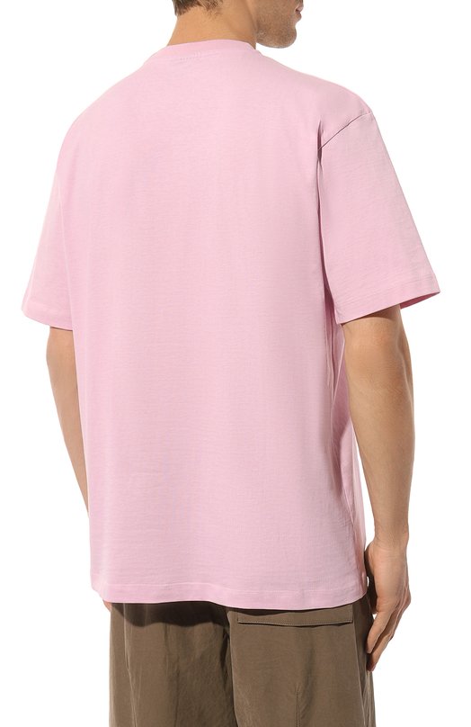 Хлопковая футболка Comme des Fuckdown CFABM00047 Розовый  CFABM00047 Фото 4