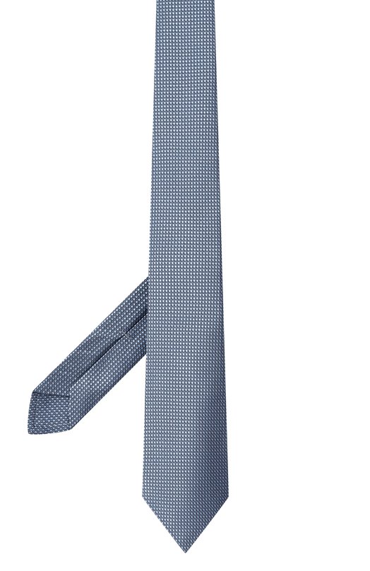 Шелковый галстук Kiton UCRVKPC05L6501 Голубой  UCRVKPC05L6501 Фото 3