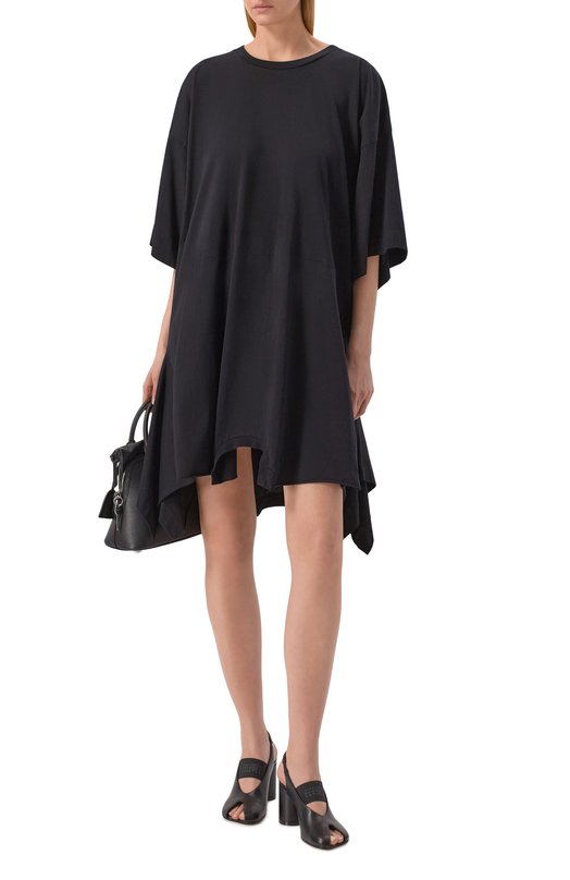 Хлопковое платье MM6 S52CT0795/M20170 Чёрный  S52CT0795/M20170 Фото 2