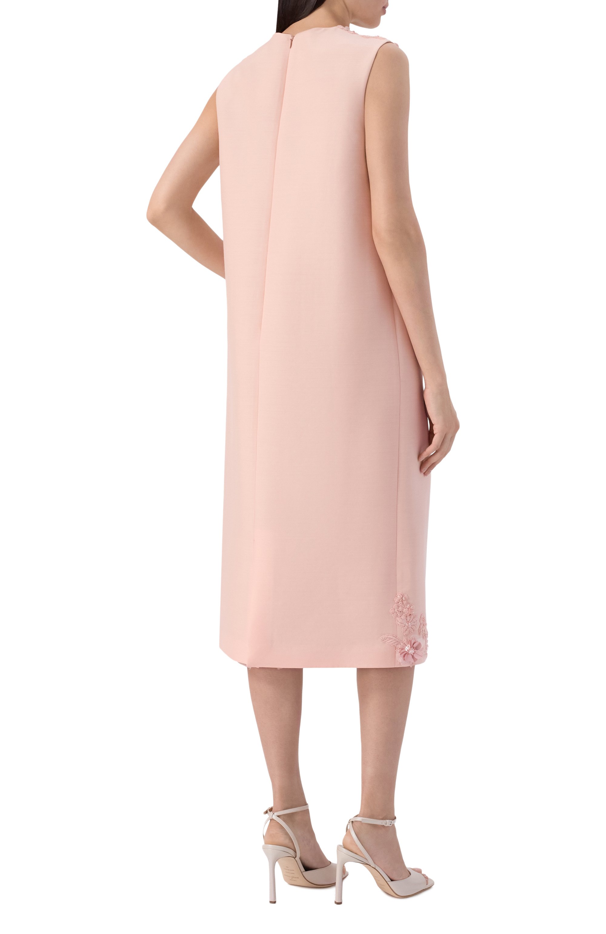 Платье из шерсти и шелка MVST, арт. M26.2PW.D019/F091 SATIN SILK W00L, фото 3