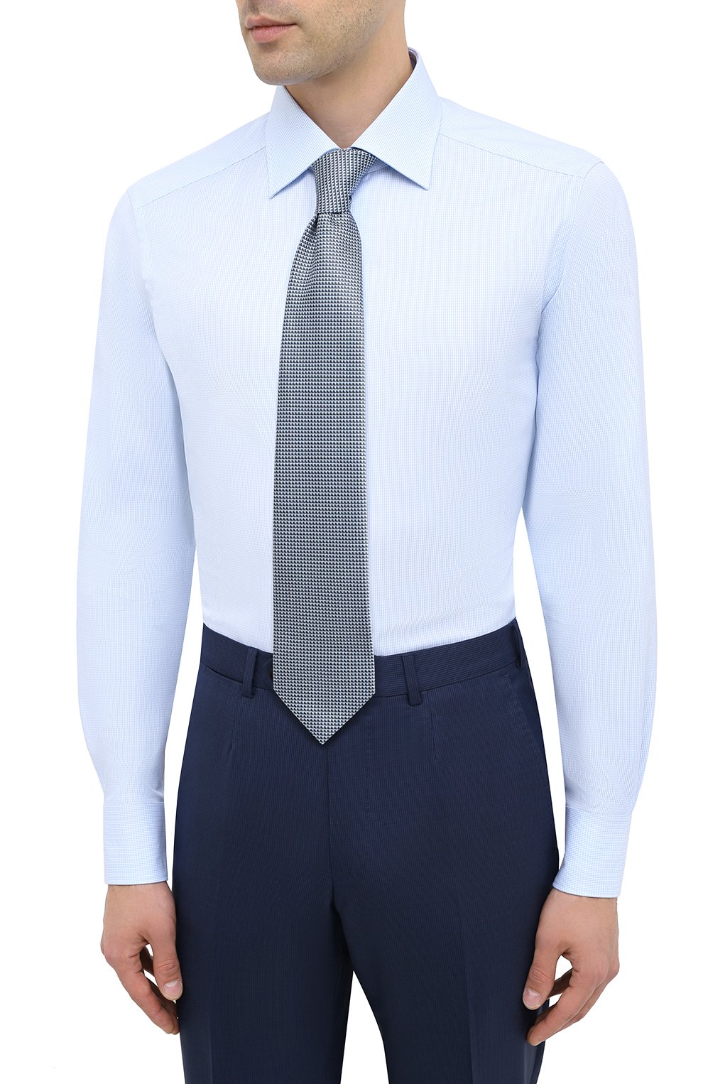 Хлопковая сорочка ZEGNA, арт. 801262/9MS0BR, фото 4