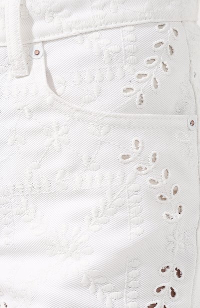 Хлопковые шорты OFF-WHITE белого цвета по цене 67900 руб., арт. 0WYC002S19D620510101, фото 5 Хлопковые шорты OFF-WHITE, арт. 0WYC002S19D620510101, фото 5