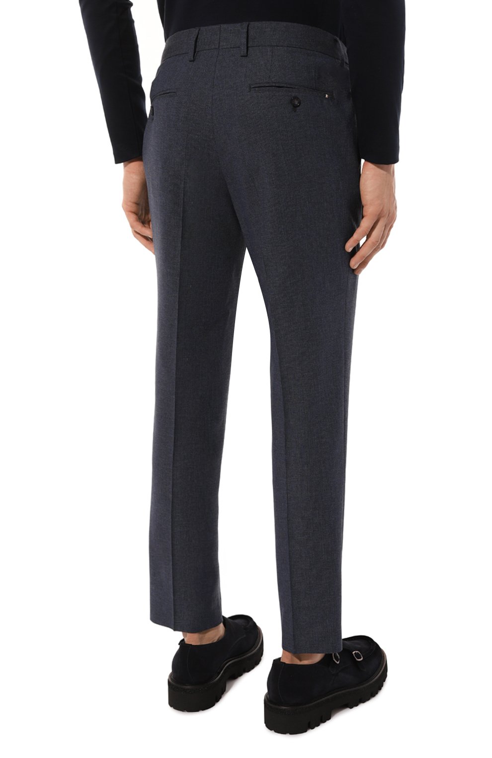 Брюки из шерсти и вискозы BOSS, арт. 50521041, фото 4