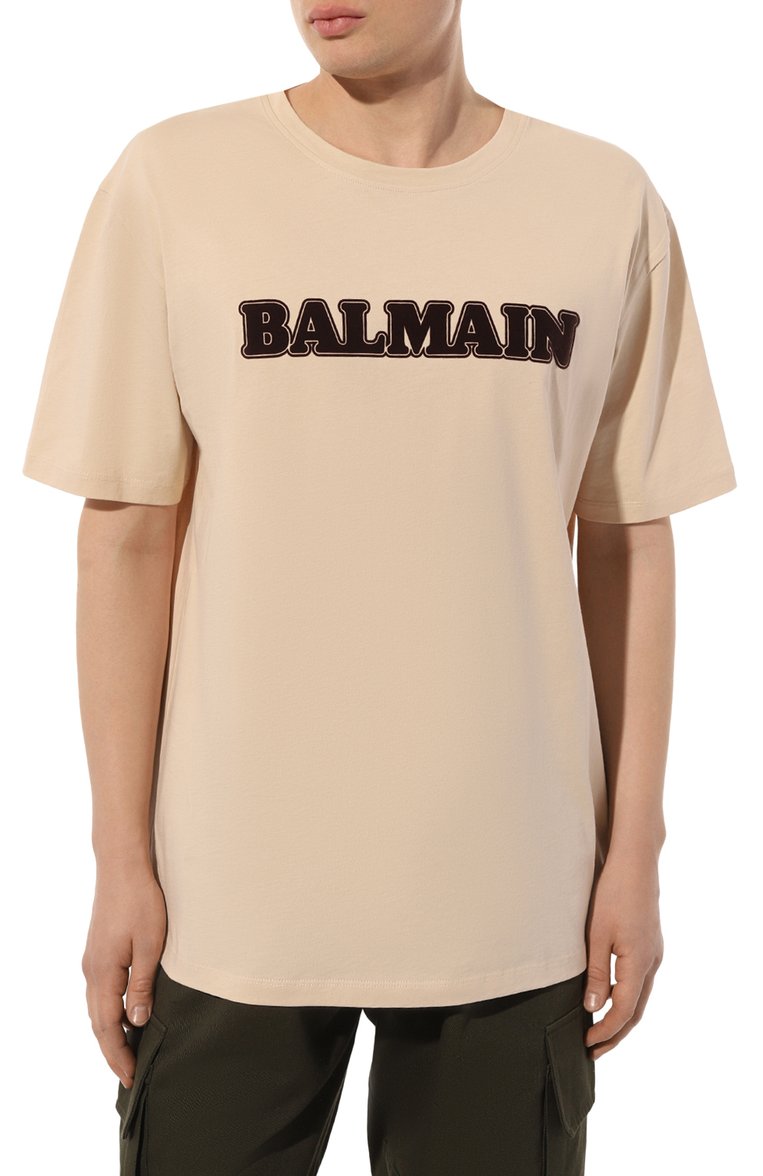 Хлопковая футболка BALMAIN, арт. BH0EG000/BC52, фото 1