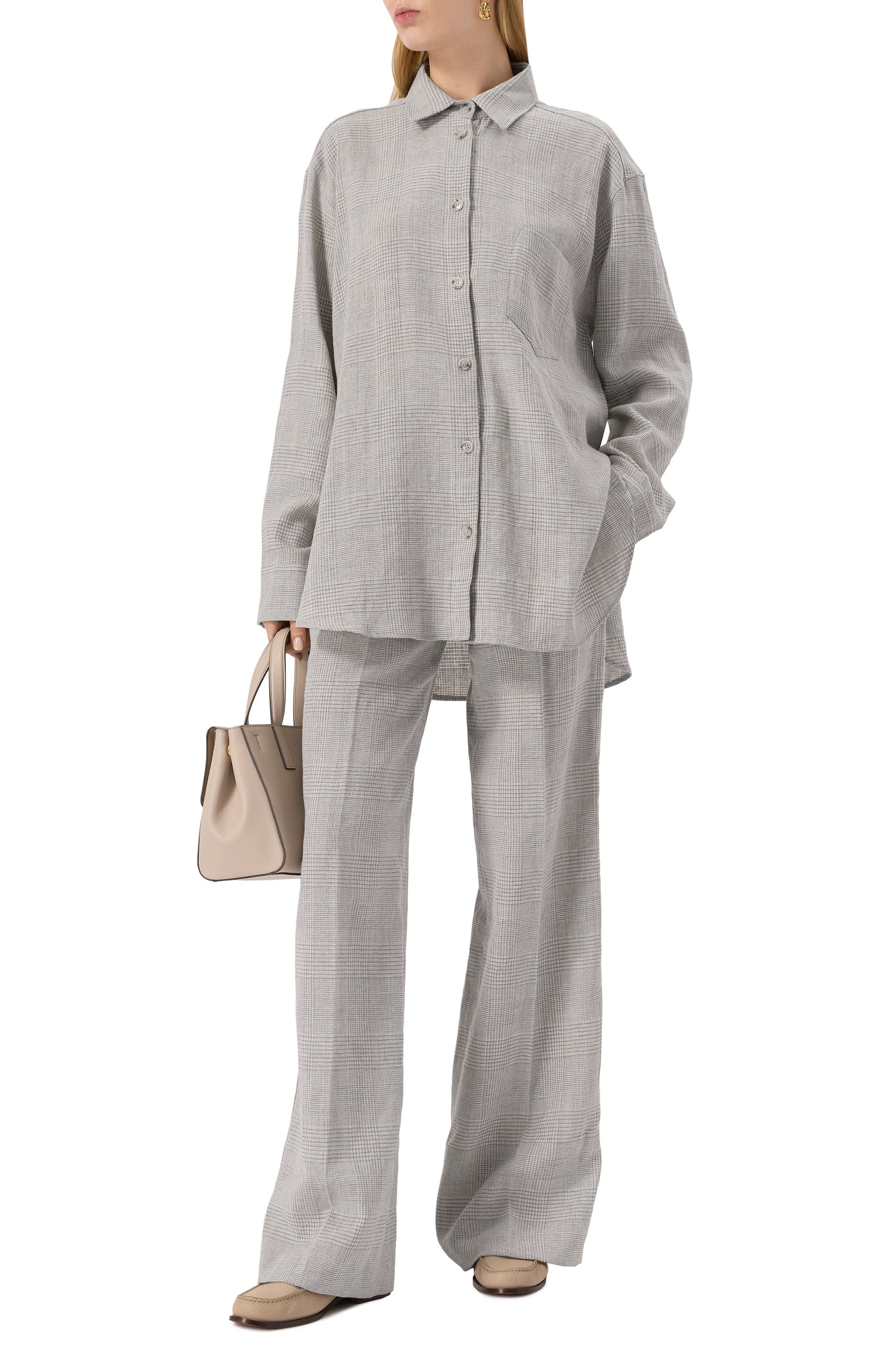 Рубашка THE ANDAMANE серого цвета по цене 61550 руб., арт. T170901C/TNL011, фото 2 Рубашка THE ANDAMANE, арт. T170901C/TNL011, фото 2