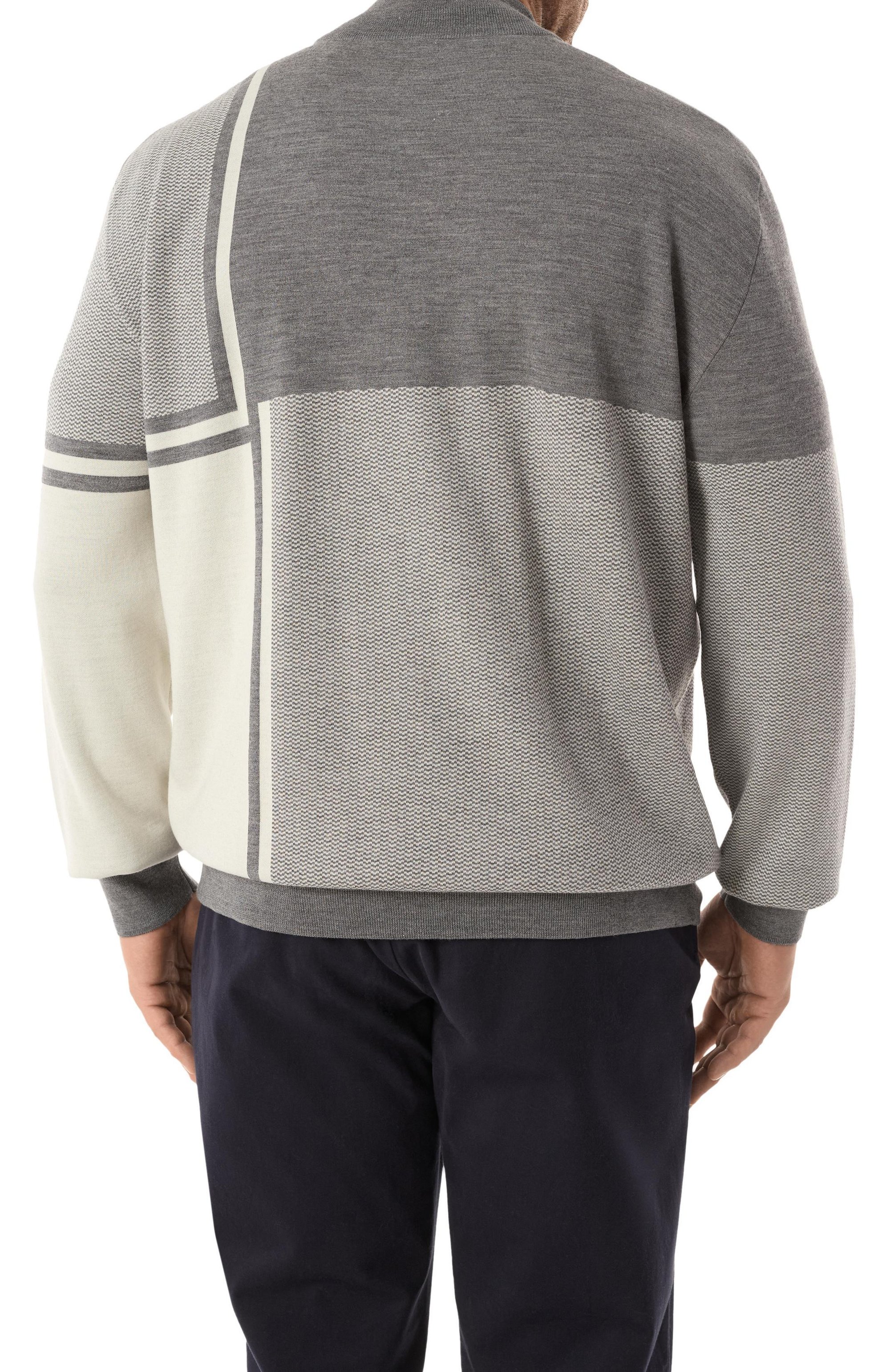 Кардиган из шерсти и шелка ZILLI, арт. JSS003M0240VZDTB0/66, фото 4