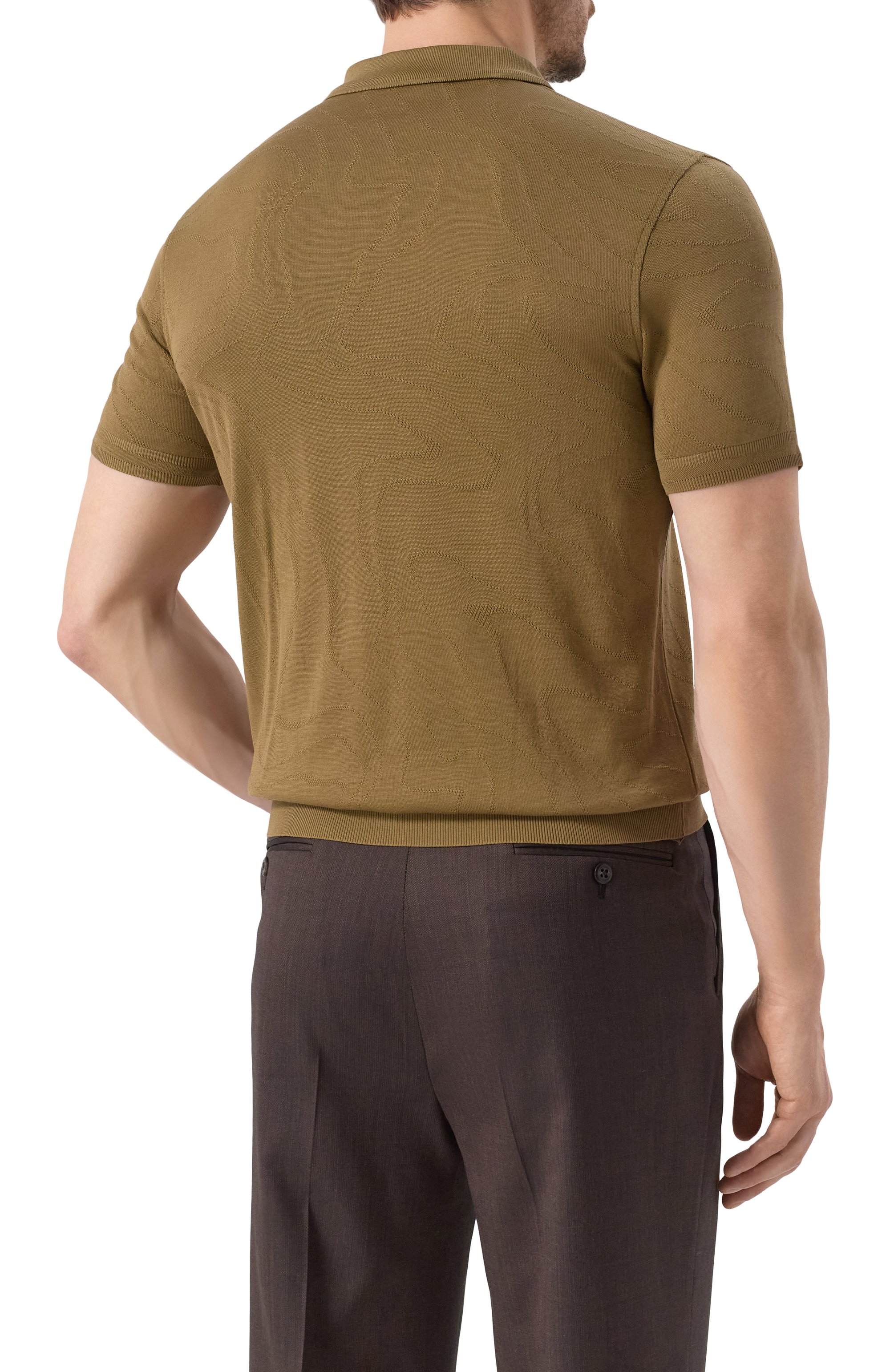 Хлопковое поло CORNELIANI, арт. 25G520-2525009, фото 4