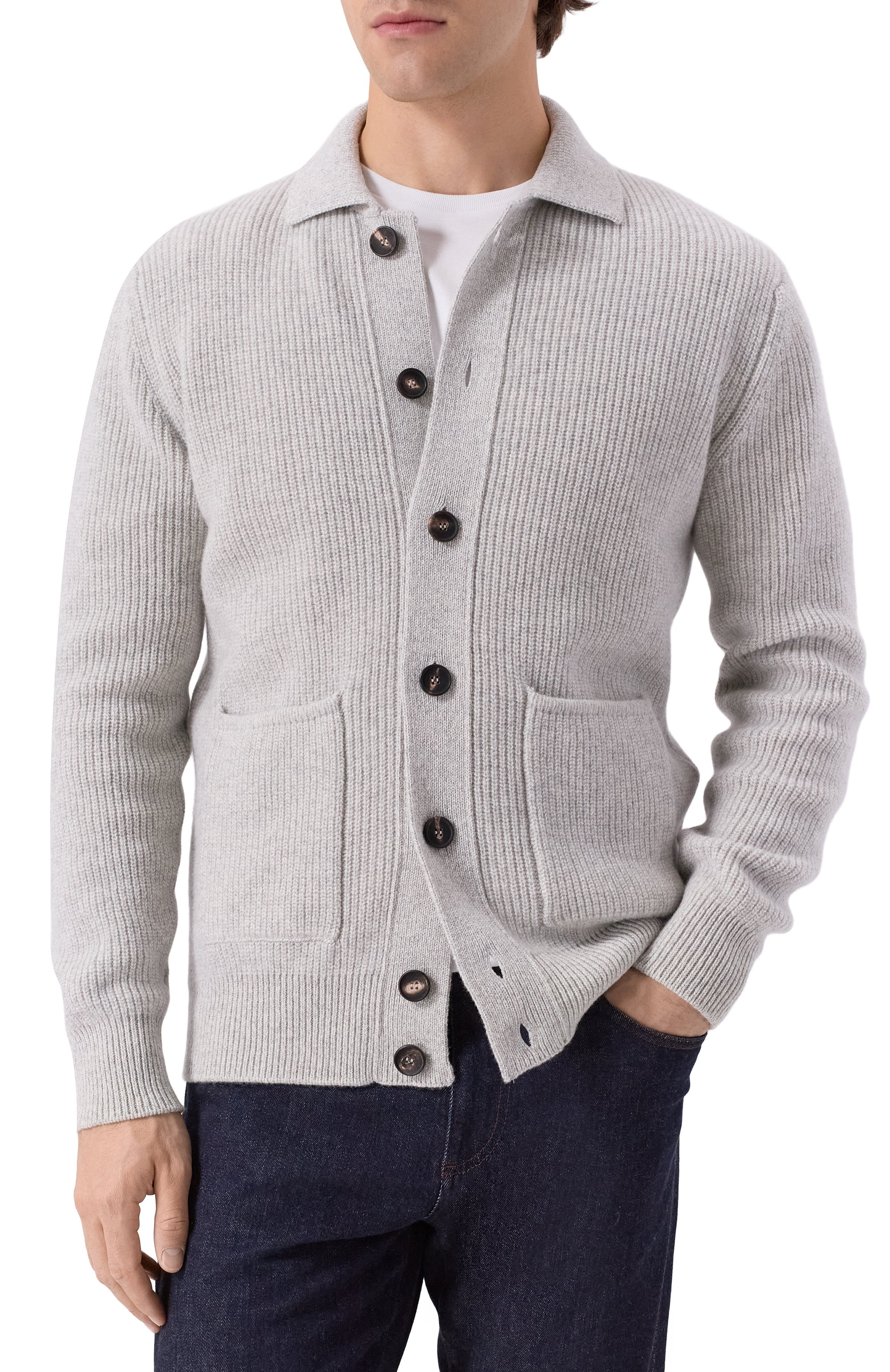 Кардиган из шерсти и кашемира ANDREA CAMPAGNA, арт. CA3MLT/WC7P, фото 3