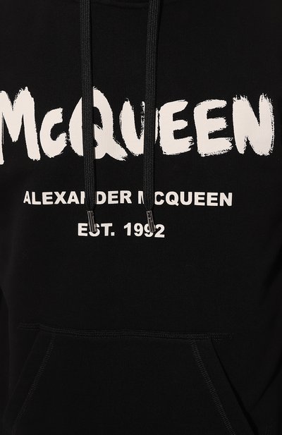 Хлопковое худи ALEXANDER MCQUEEN, арт. 688715/QTZ810901, фото 5
