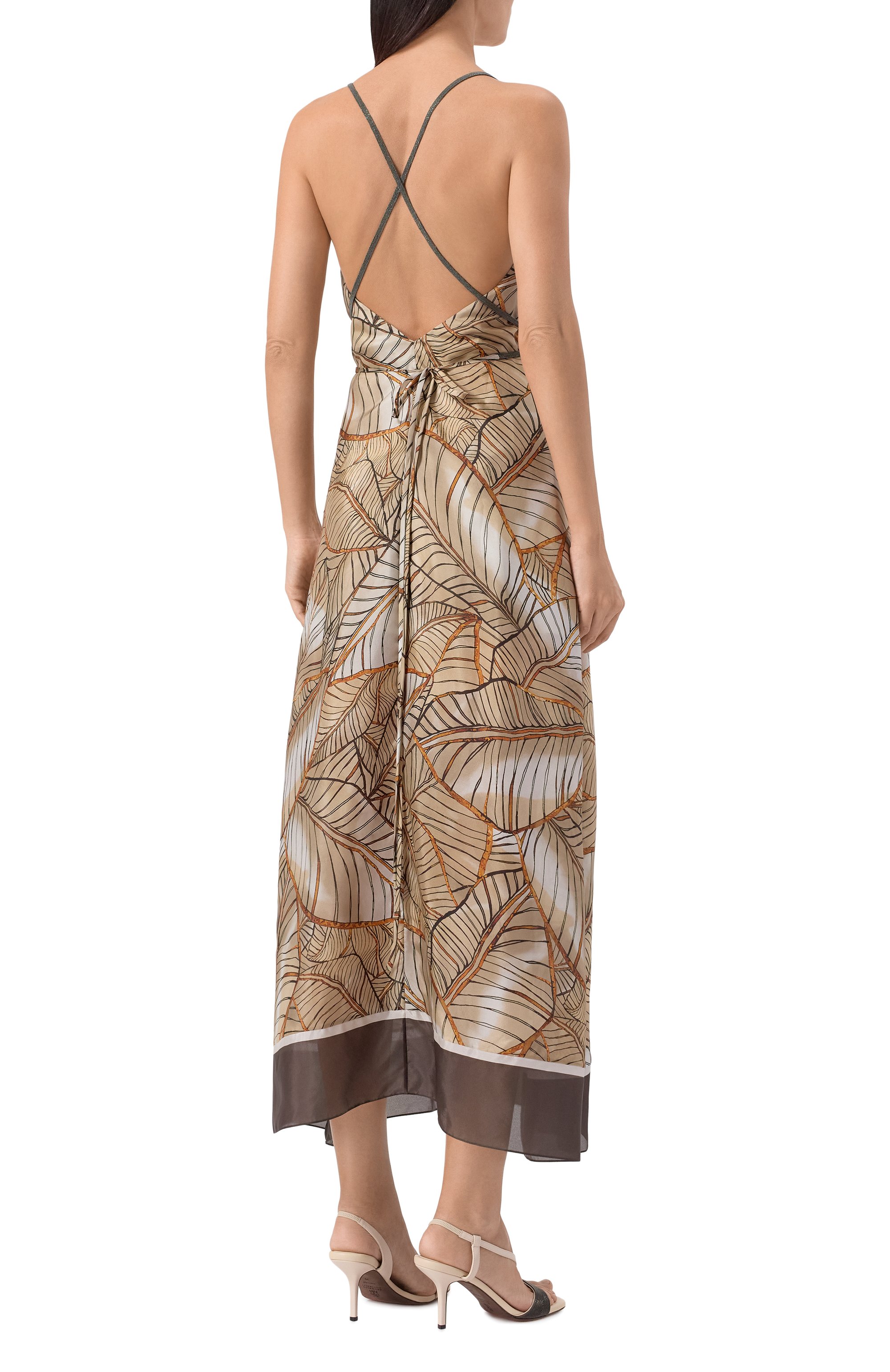 Шелковое платье BRUNELLO CUCINELLI, арт. MP938AFS61, фото 4