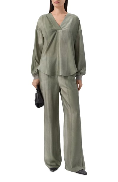 Шелковая блузка LORENA ANTONIAZZI, арт. P2657CA11B/5218, фото 2