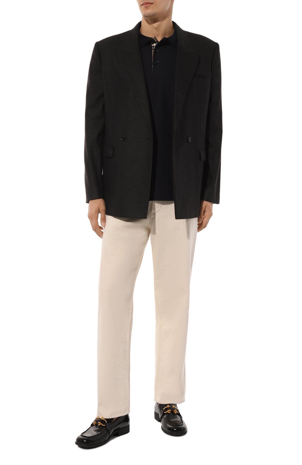 Хлопковое поло BURBERRY, арт. 8084021, фото 2