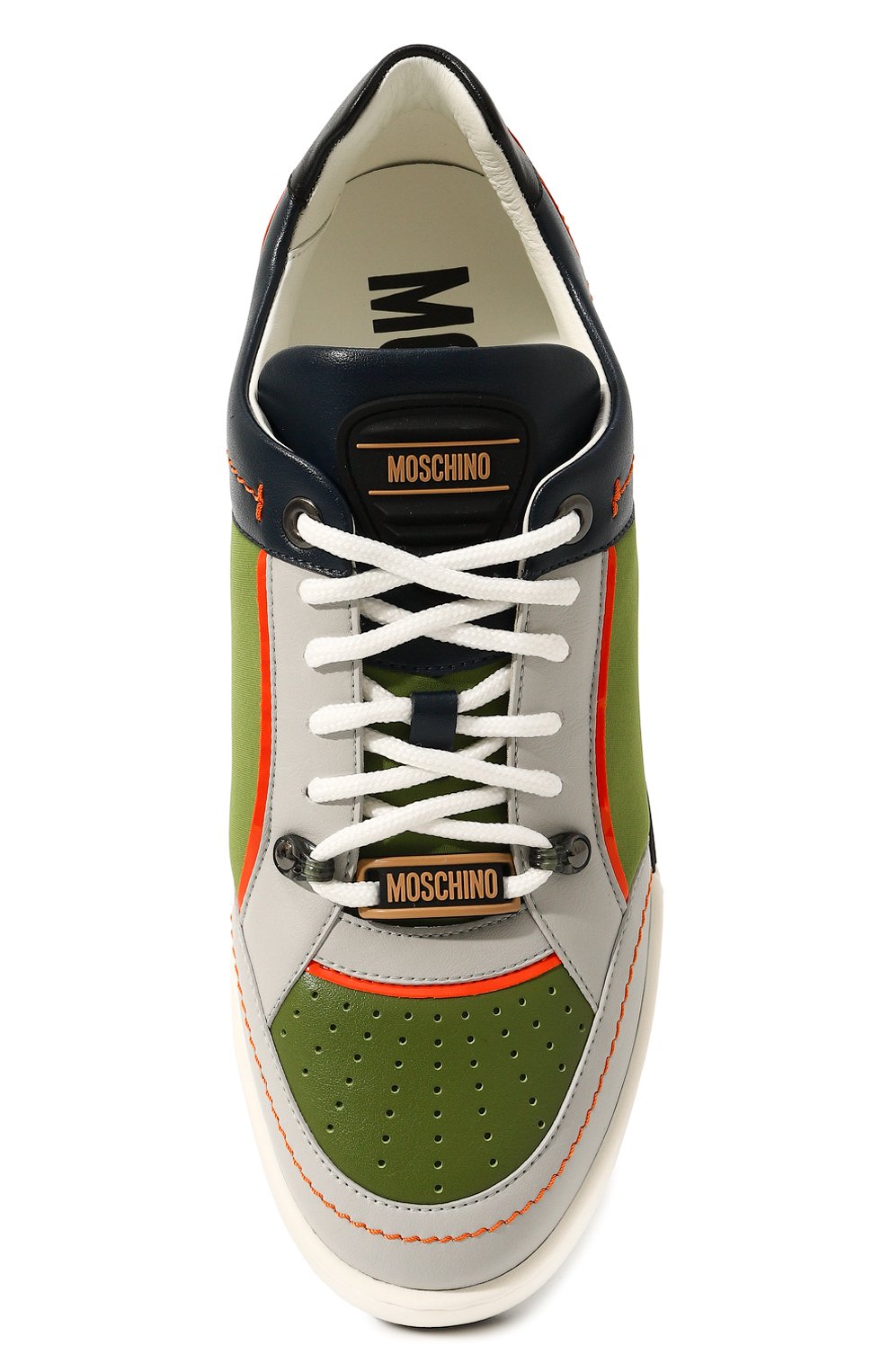 Комбинированные кеды MOSCHINO, арт. MB15614G1H/GNA, фото 6