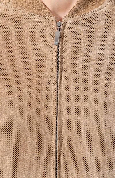 Комбинированный бомбер CAPOBIANCO светло-коричневого цвета по цене 77650 руб., арт. 8M173.CTSG., фото 5 Комбинированный бомбер CAPOBIANCO, арт. 8M173.CTSG., фото 5