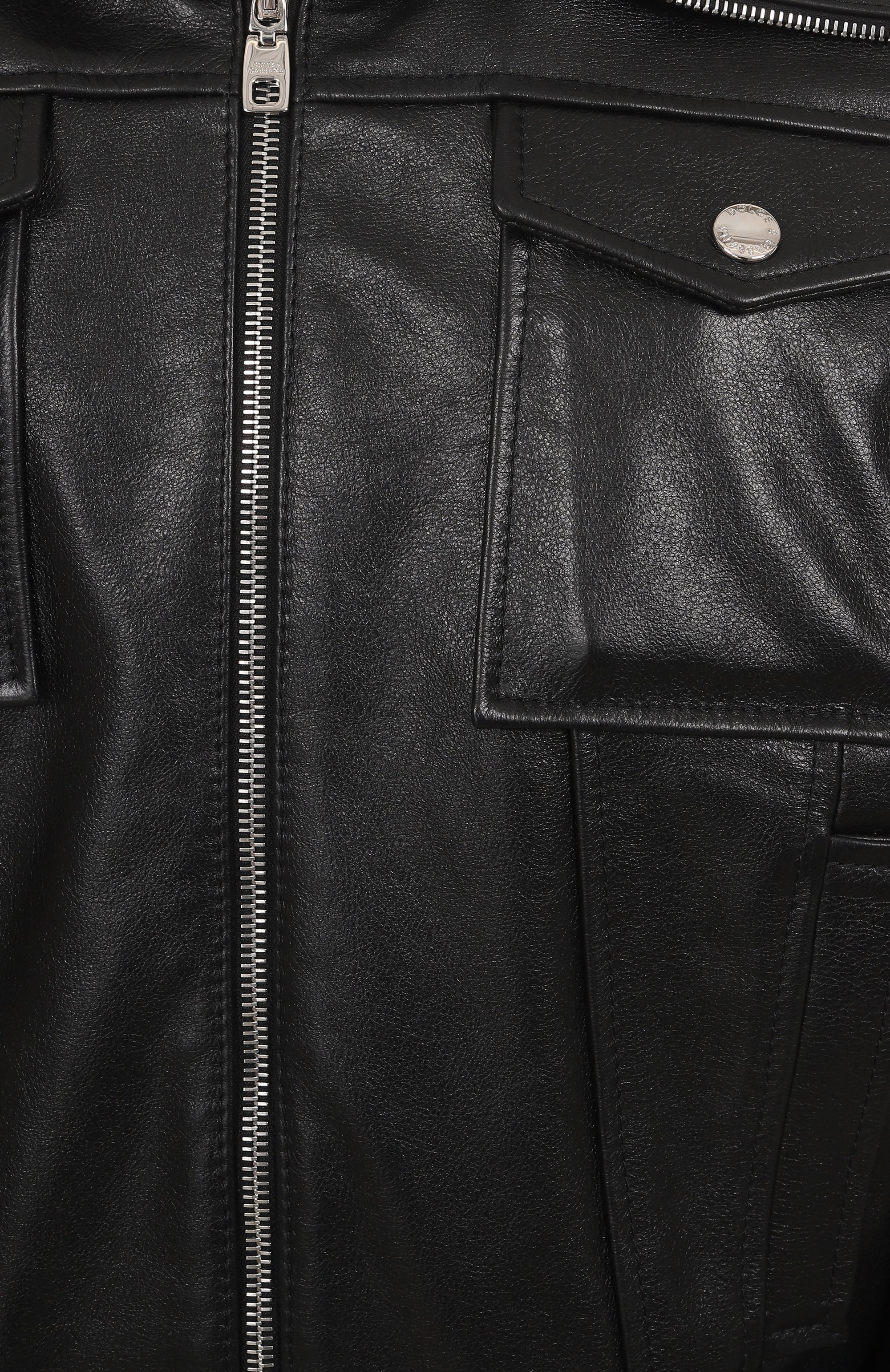 Кожаный бомбер DOLCE & GABBANA, арт. F9S02L/HULV0, фото 6