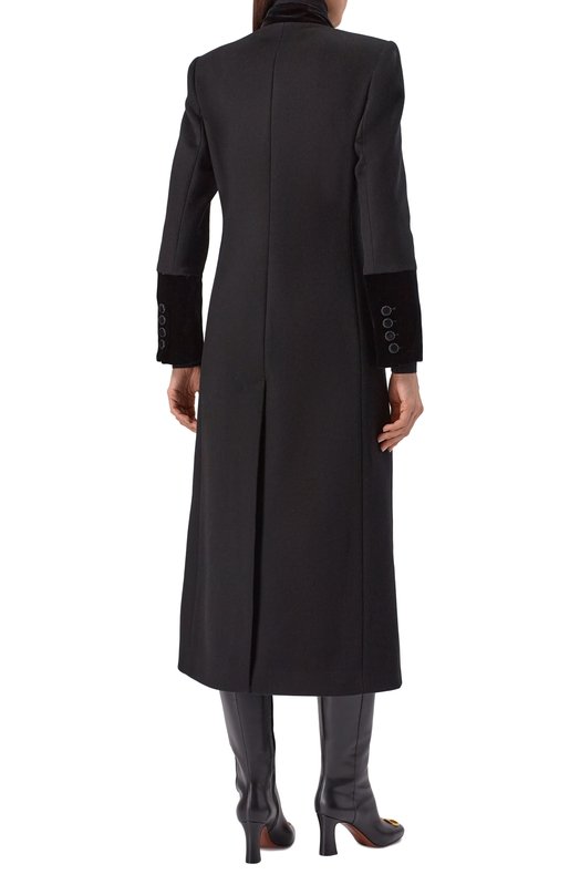 Пальто из шерсти и кашемира Valentino 7B0CA805/6JA Чёрный  7B0CA805/6JA Фото 4