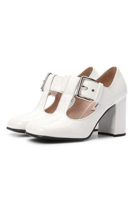 Женские кожаные туфли MIU MIU, арт. 5I242D-3AQF-F0009