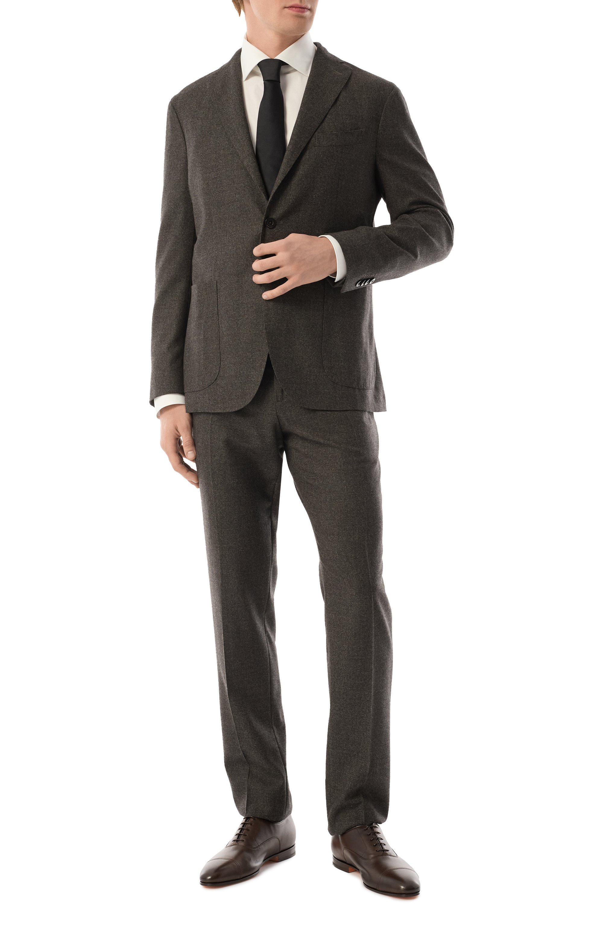 Кожаные оксфорды levante SANTONI, арт. MCLG17801SA3BSLFN01, фото 2