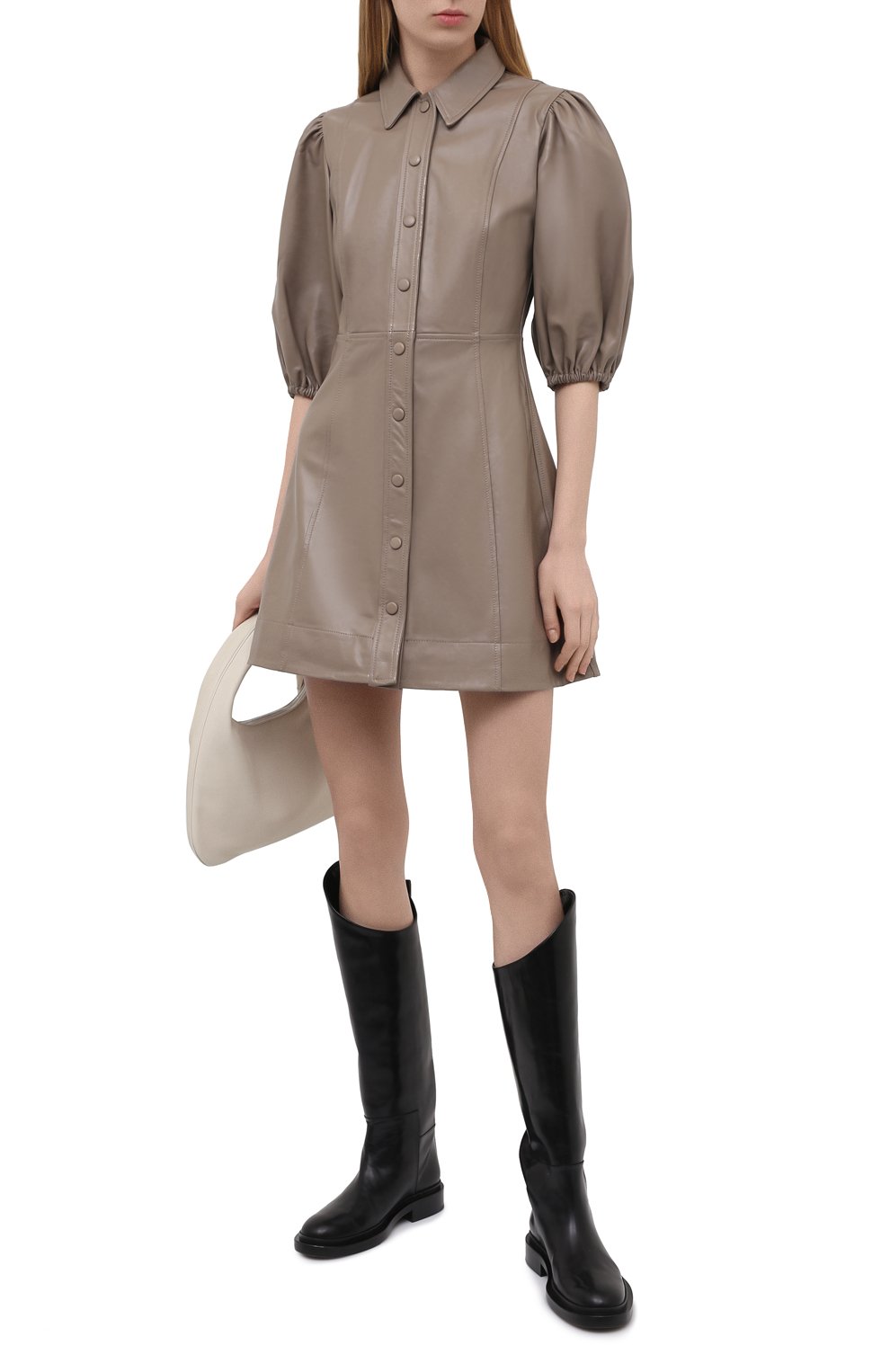 Кожаное платье GANNI, арт. F5897, фото 2