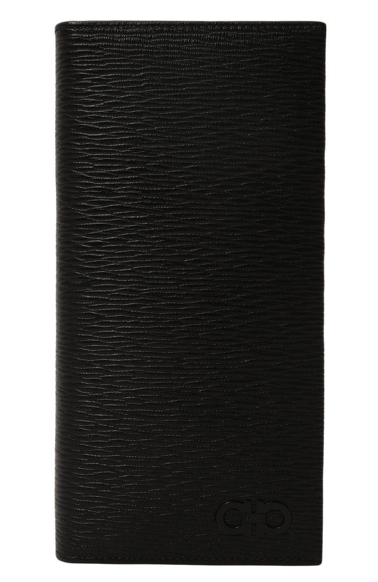 Мужской кожаное портмон�е FERRAGAMO черного цвета, арт. 66A069/0733359 | Фото 1 (Нос: Не проставлено; Материал: Натуральная кожа)