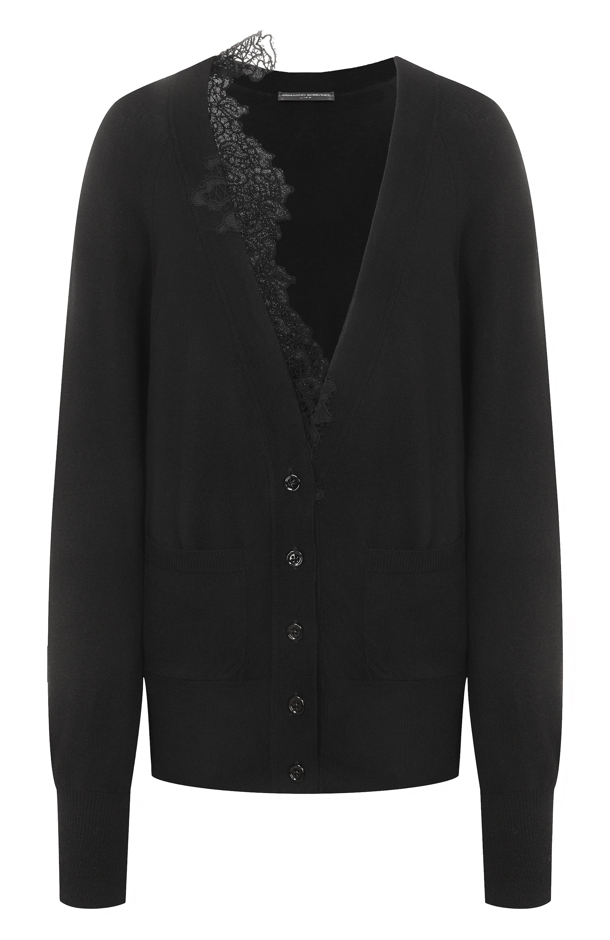 Кардиган из лиоцелла и шерсти ERMANNO SCERVINO, арт. D474N503APXRH, фото 1