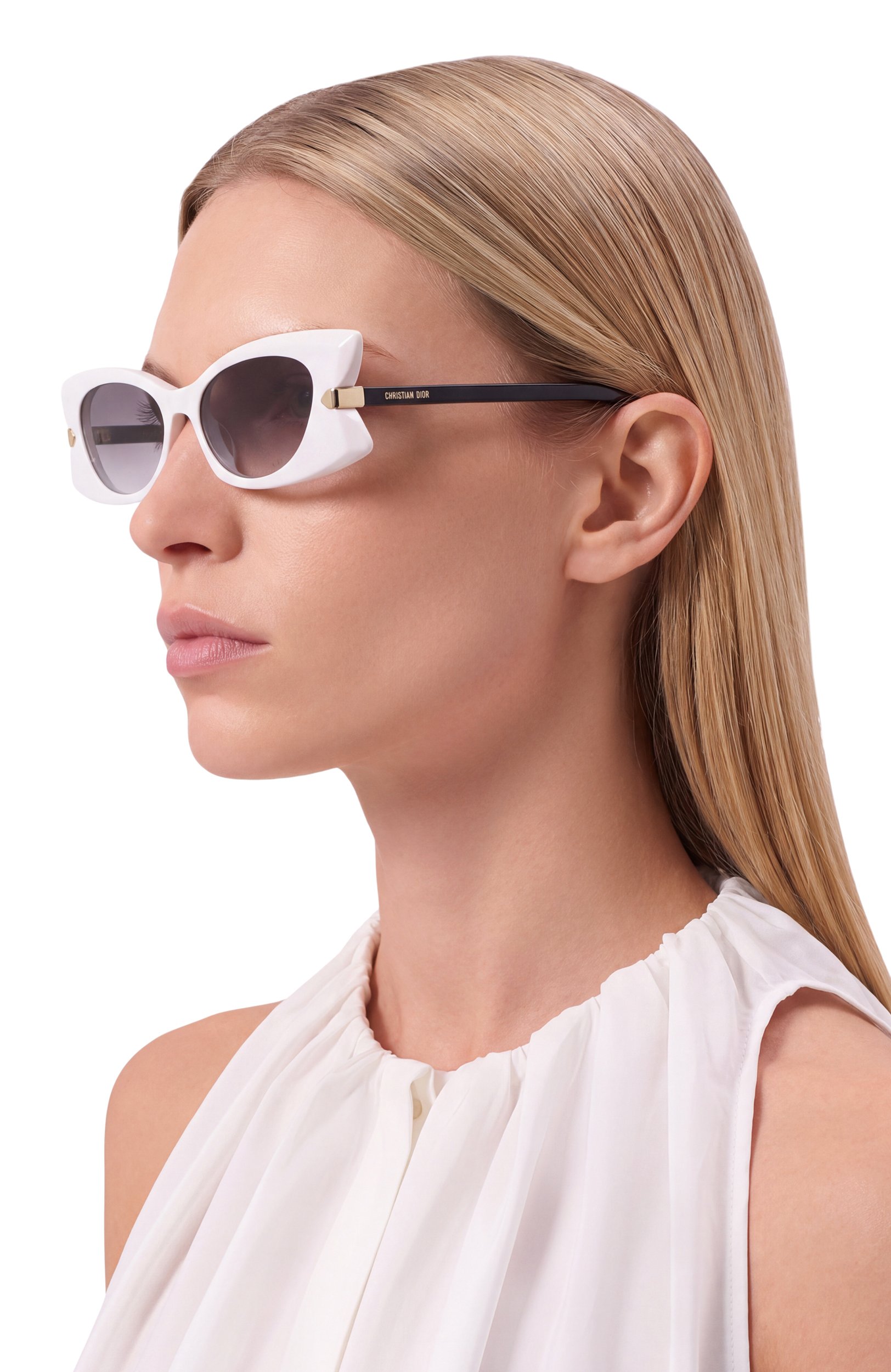 Солнцезащитные очки DIOR EYEWEAR серого цвета по цене 75500 руб., арт. DI0RBUTTERFLY S2I 95A1, фото 2 Солнцезащитные очки DIOR EYEWEAR, арт. DI0RBUTTERFLY S2I 95A1, фото 2