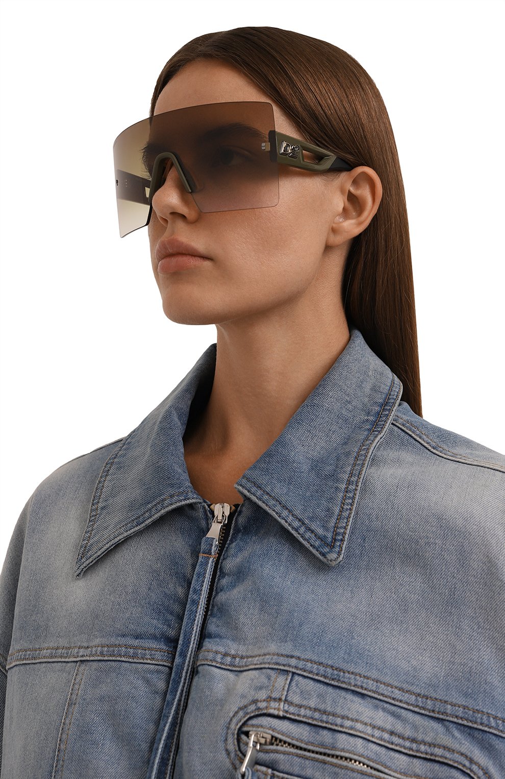 Солнцезащитные очки DSQUARED2 коричневого цвета по цене 28500 руб., арт. D20126 XL7, фото 2 Солнцезащитные очки DSQUARED2, арт. D20126 XL7, фото 2