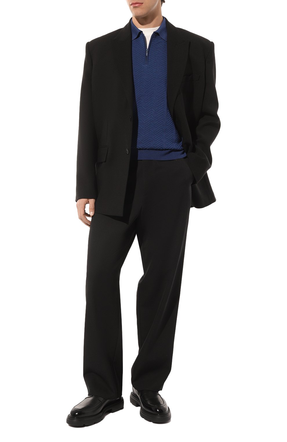 Поло из шелка и хлопка ZILLI, арт. MBZ-PZ052-GE0M1/MC01, фото 2