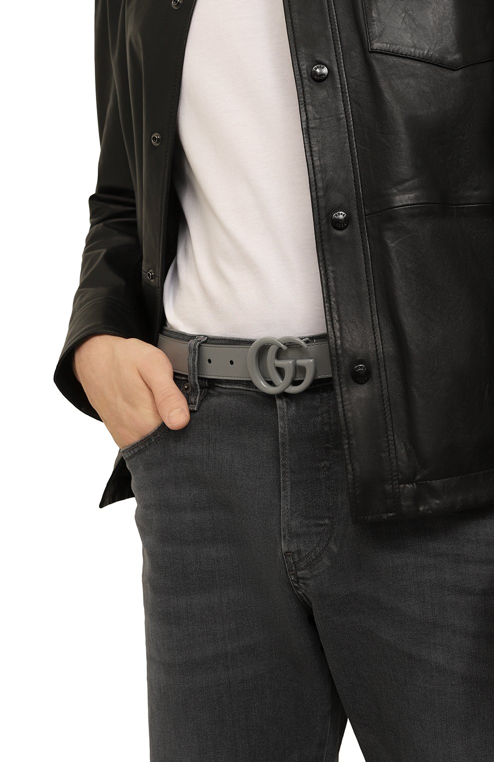 Кожаный ремень GUCCI, арт. 414516 18YXV, фото 2