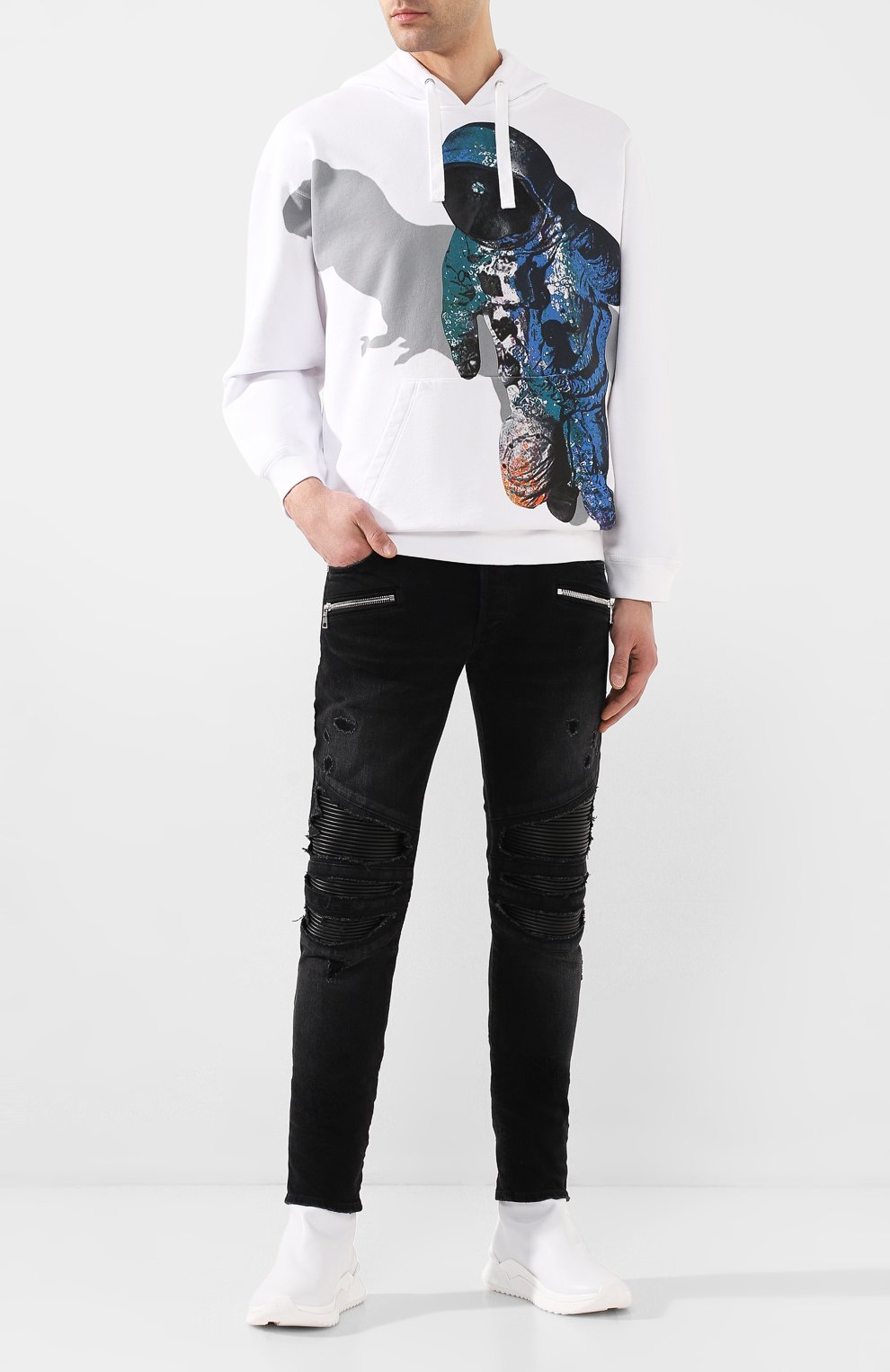 Замшевые кроссовки b-glove BALMAIN, арт. TM0C211/LCPA, фото 2