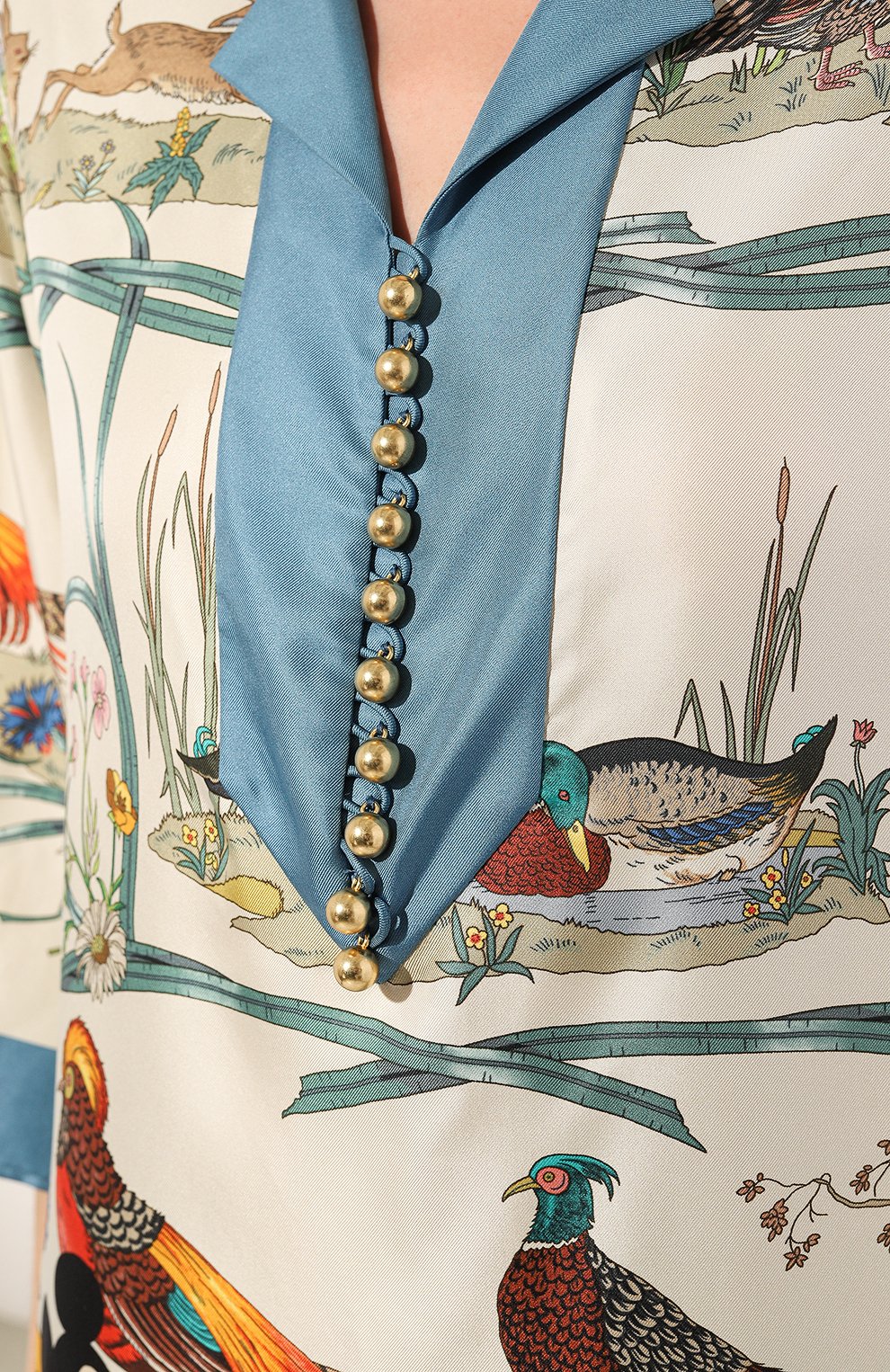 Шелковая блузка disney x gucci GUCCI, арт. 596712 ZADOO, фото 5